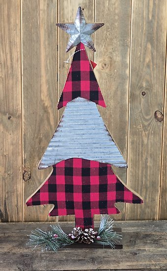 Table top Country christmas tree large