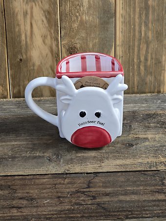 Reindeer fuel cookie and coco mug