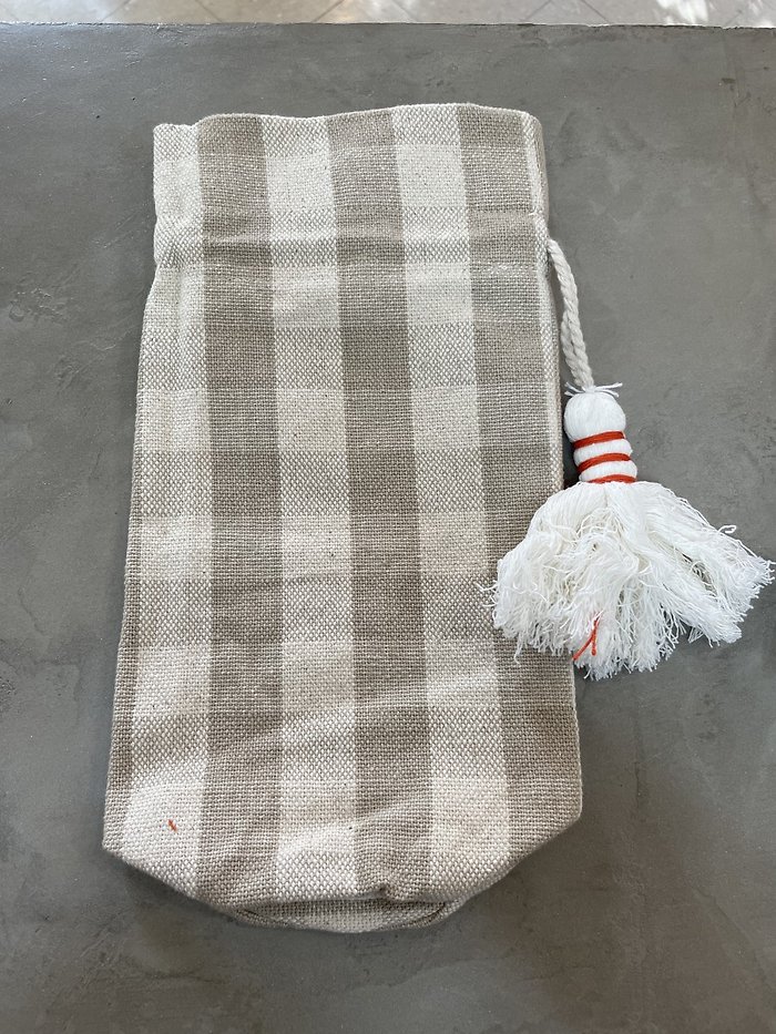 Plaid Wine Bag