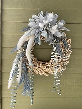 Modern slate blue Wreath