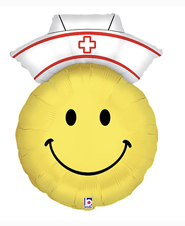 Over sized Nurse Smiley face balloon