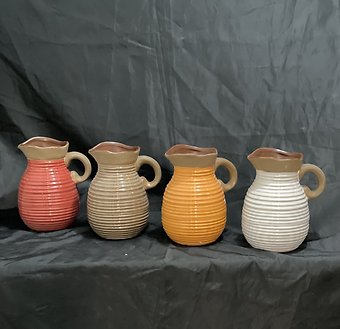Ribbed Clay pitchers