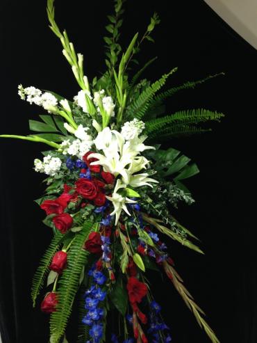 Stars and Stripes Standing Tribute
