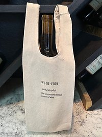 Orange Stripe Wine Bag