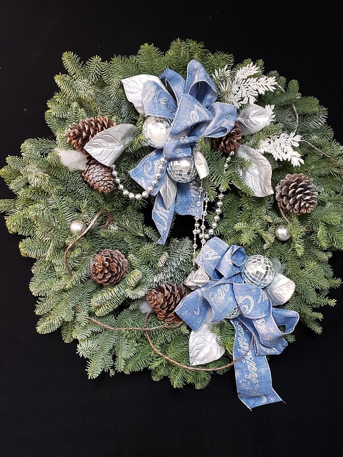 Have a Blue Christmas Fresh Wreath