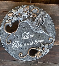 Love Blooms Here Stepping Stone