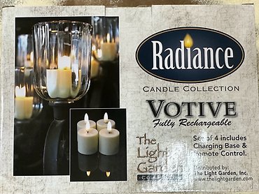 Rechargeable Votive Set With Remote