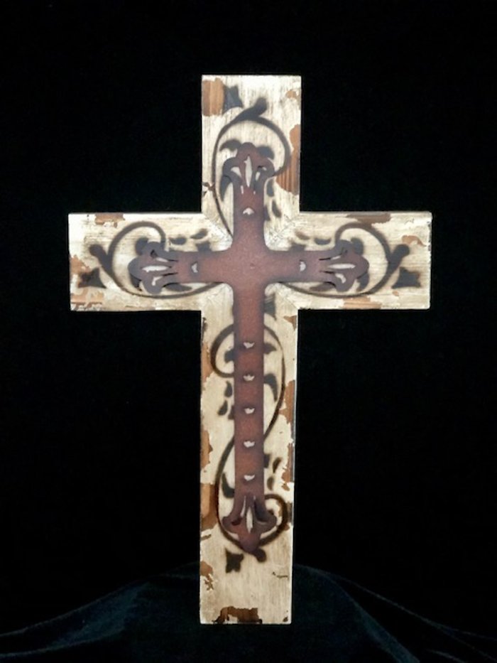 Rustic Distressed Cross
