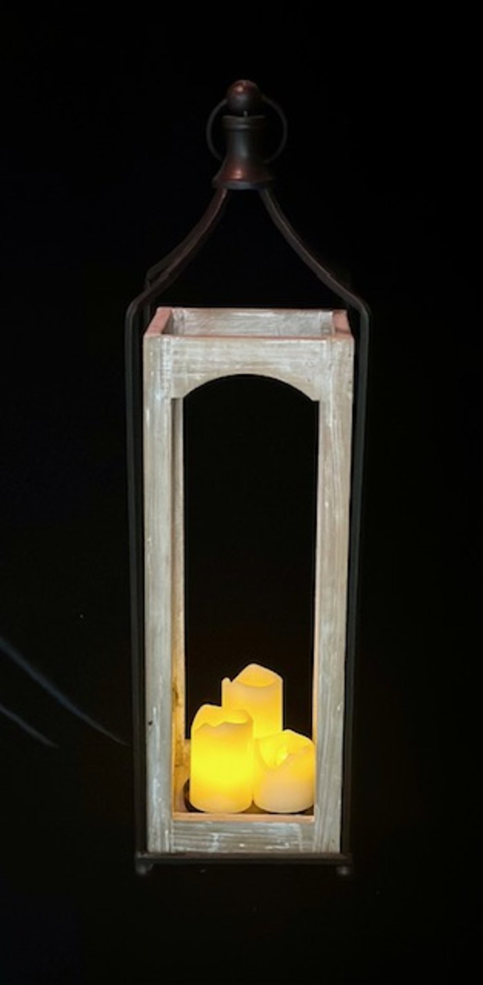 Wood and Metal Lantern