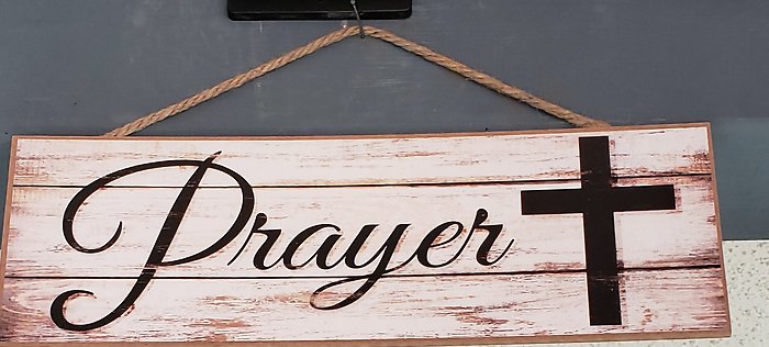 Prayer Wooden Plaque