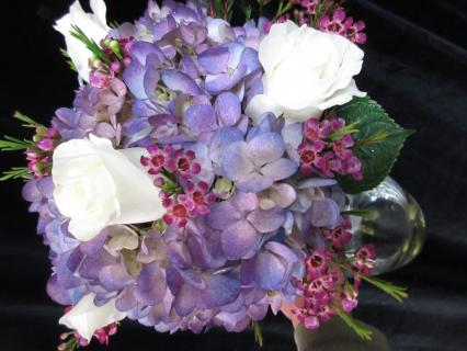Purple and white Bridal Bouquet