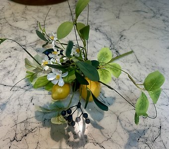 Lemon and blueberry spray