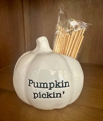 Pumpkin Toothpick Holder
