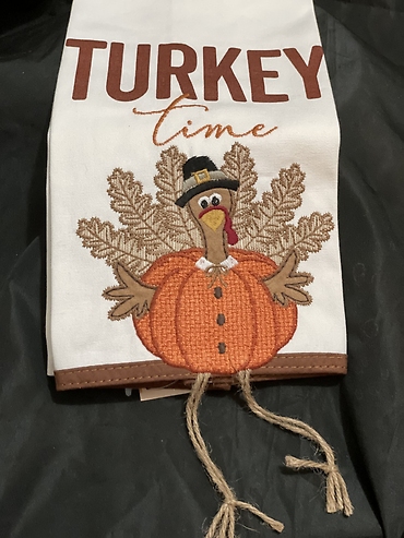 Turkey Time Decorative Hand Towel
