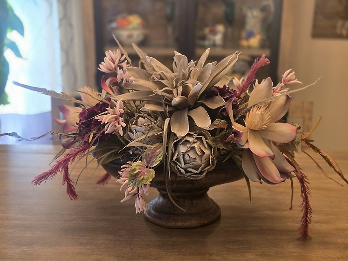 Bountiful designer silk centerpiece