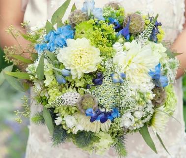 Blues and Greens Bouquet