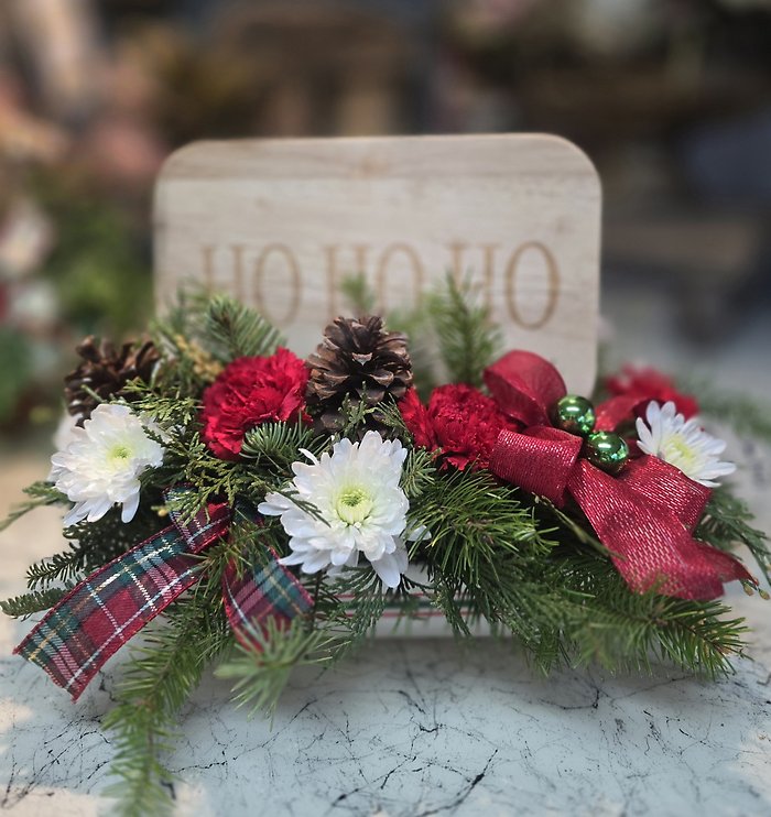 Ho Ho Ho centerpiece